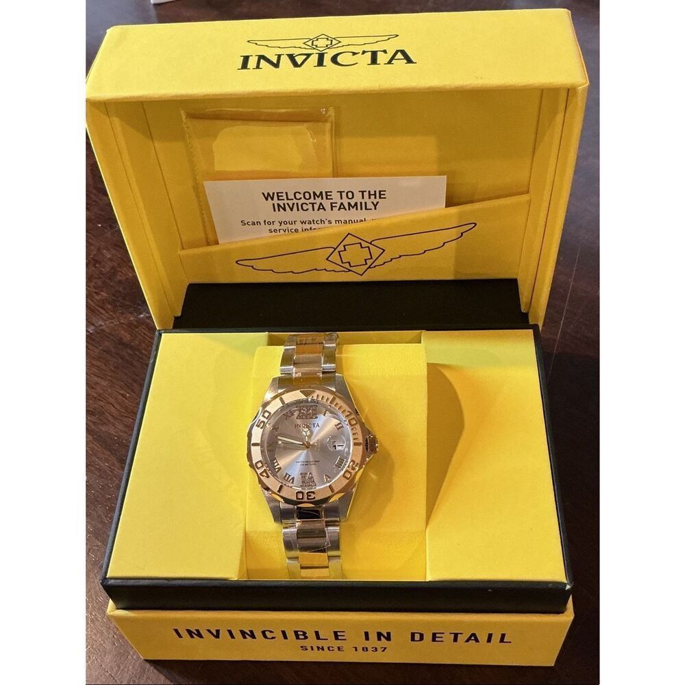 Invicta Pro Diver Brinevale Womens Watch, Two-Tone Silver Gold Watch 38 mm 12852